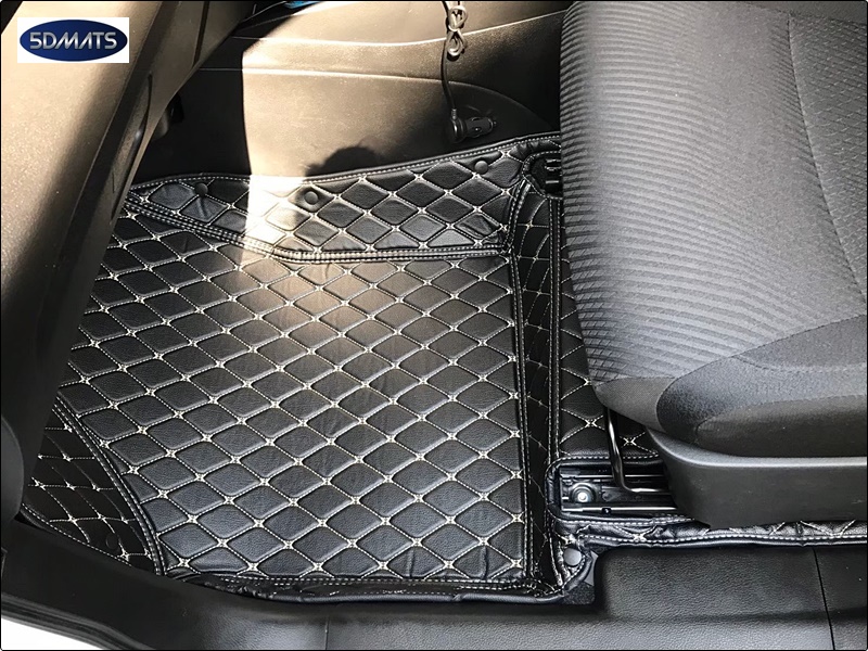 พรมปูพื้นรถยนต์ 6D PORSCHE MACAN พรมหนัง6D เกรดA 12มิล รวมแผ่นท้าย ปิดเบาะ เต็มคัน 7ชิ้น