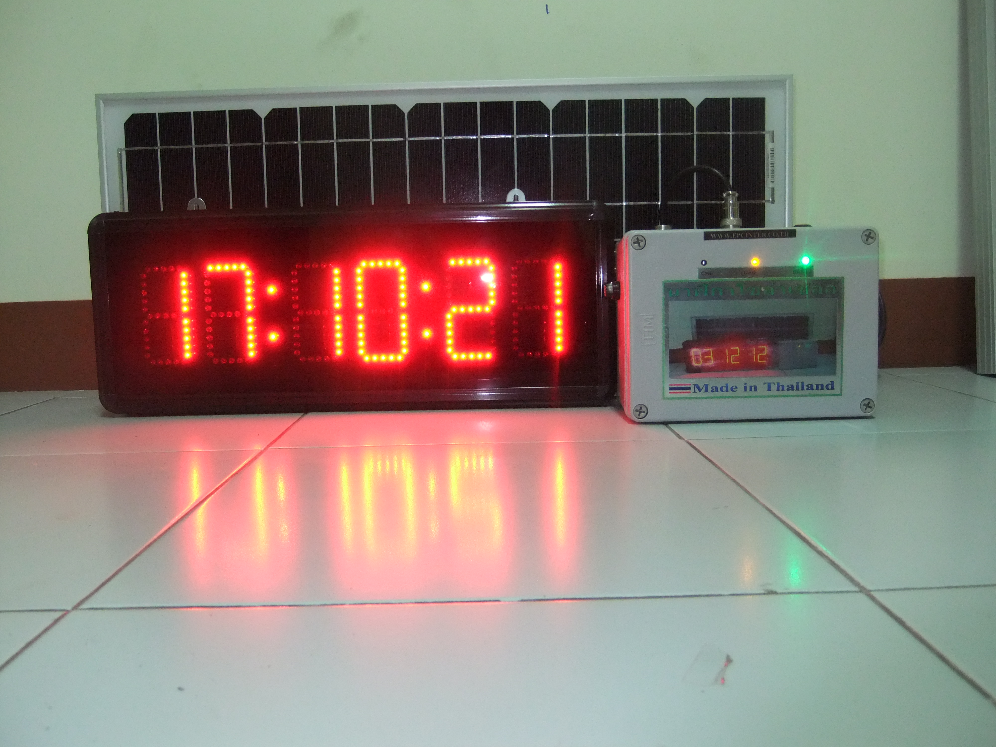 นาฬิกาดิจิตอลLED 7นิ้ว 6หลัก
