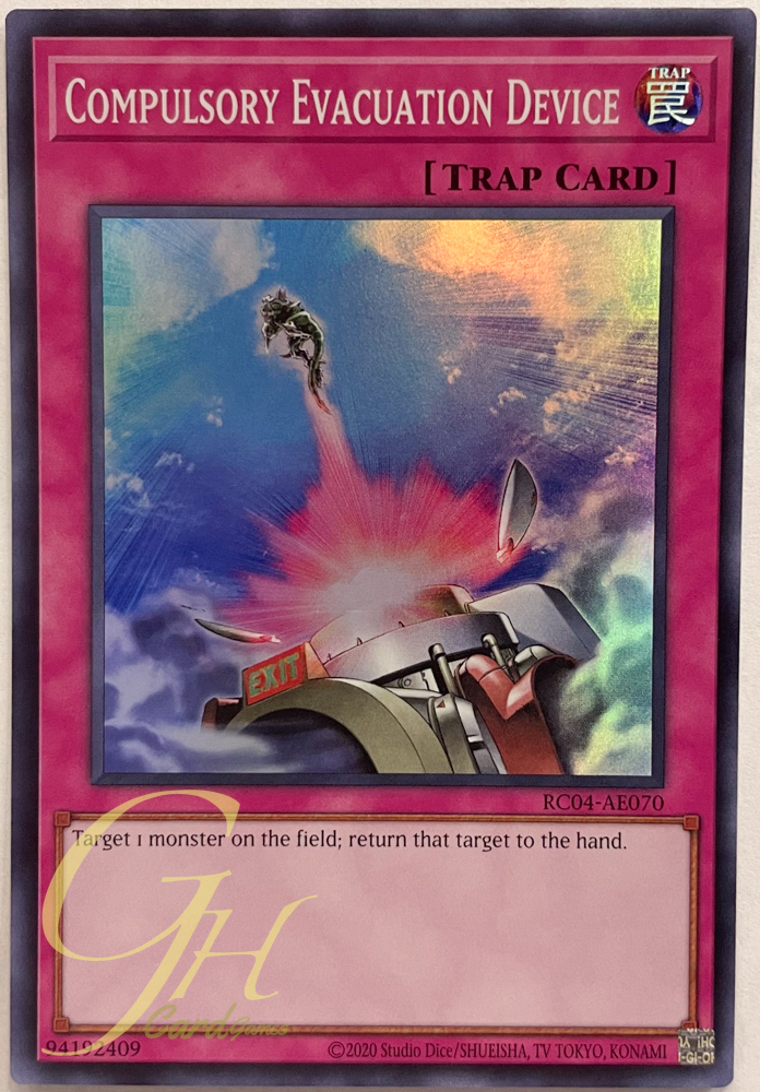 Yugioh [RC04-AE070] Compulsory Evacuation Device (Super Rare)