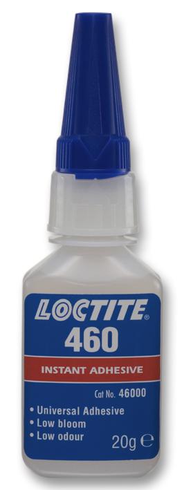 Loctite #460 กาวแห้งเร็ว ความหนืดต่ำ กลิ่นน้อยฝ้าน้อย ประกอบชิ้นงานให้สวยงาม สีใส 20g.