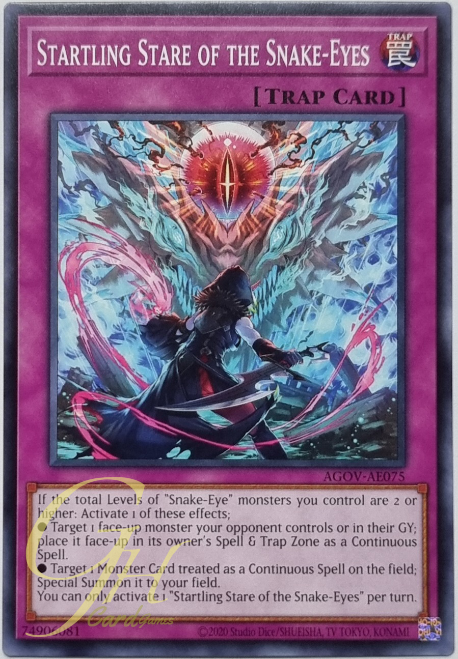 Yugioh [AGOV-AE075] Startling Stare of the Snake-Eyes (Common)