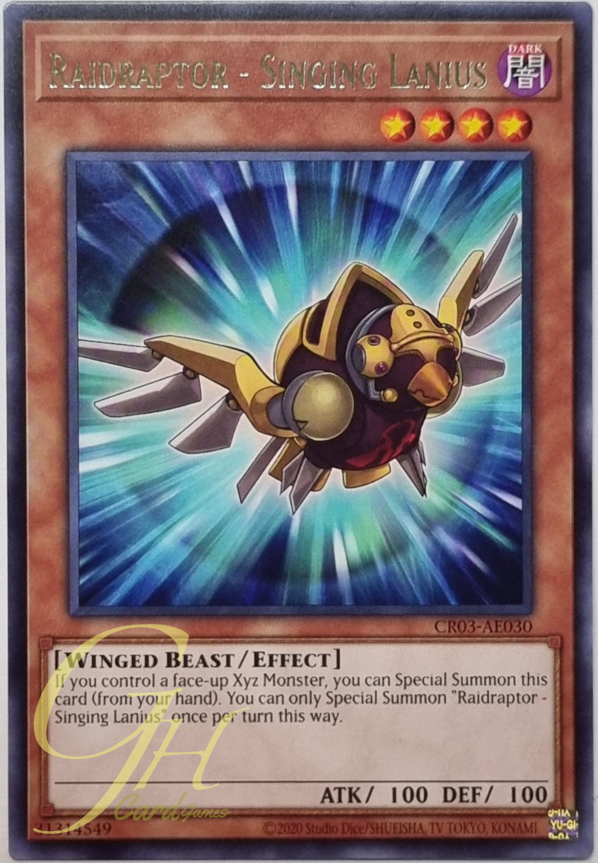Yugioh [CR03-AE030] Raidraptor - Singing Lanius (Rare)
