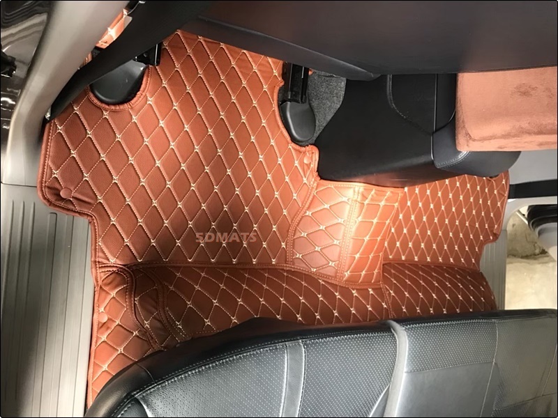 พรมปูพื้นรถยนต์ 6D MITSUBISHI TRITON 4D (2005-15) พรมหนัง6D เกรดA 12มิล เต็มคัน 3ชิ้น