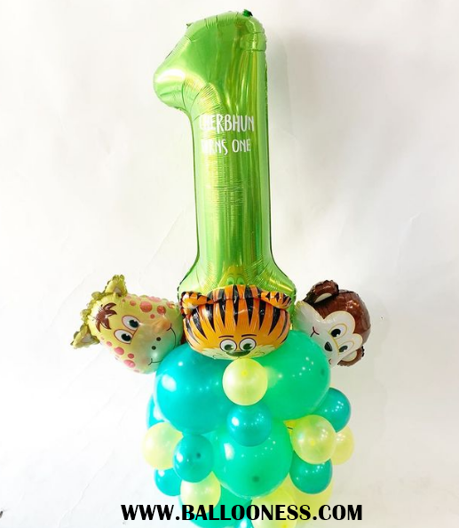 ฐานตั้ง ตัวเลข สีเขียว / Number stand Green