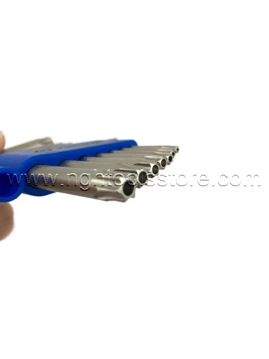 ประแจตัวแอล ท็อค-มีรู 7 ตัวชุด T10-T40 20407PR ยี่ห้อ KINGTONY