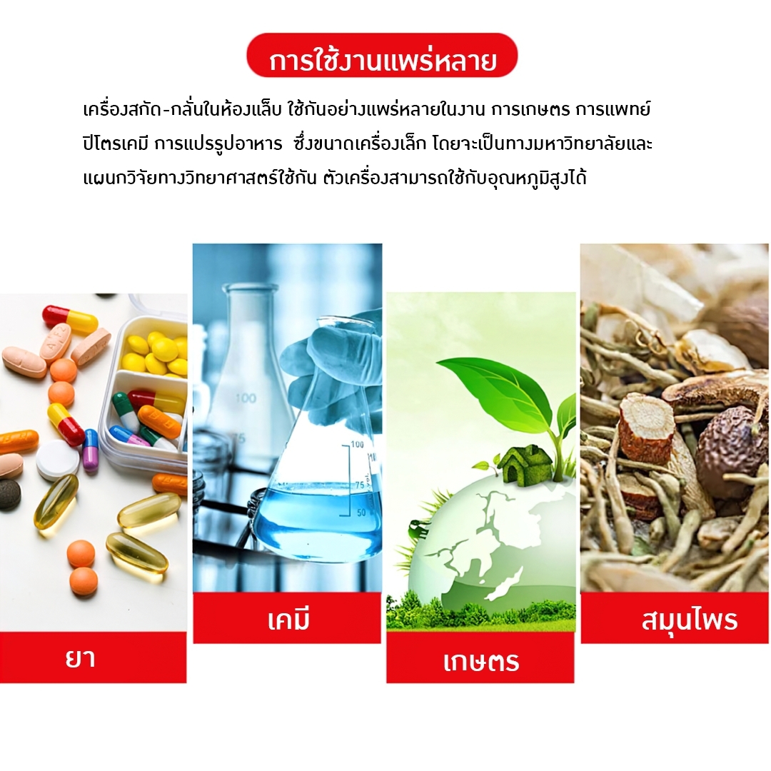 🌈เครื่องสกัด เครื่องกลั่นในห้องแล็บ สกัดน้ำมันหอมระเหย รุ่น RE-201D