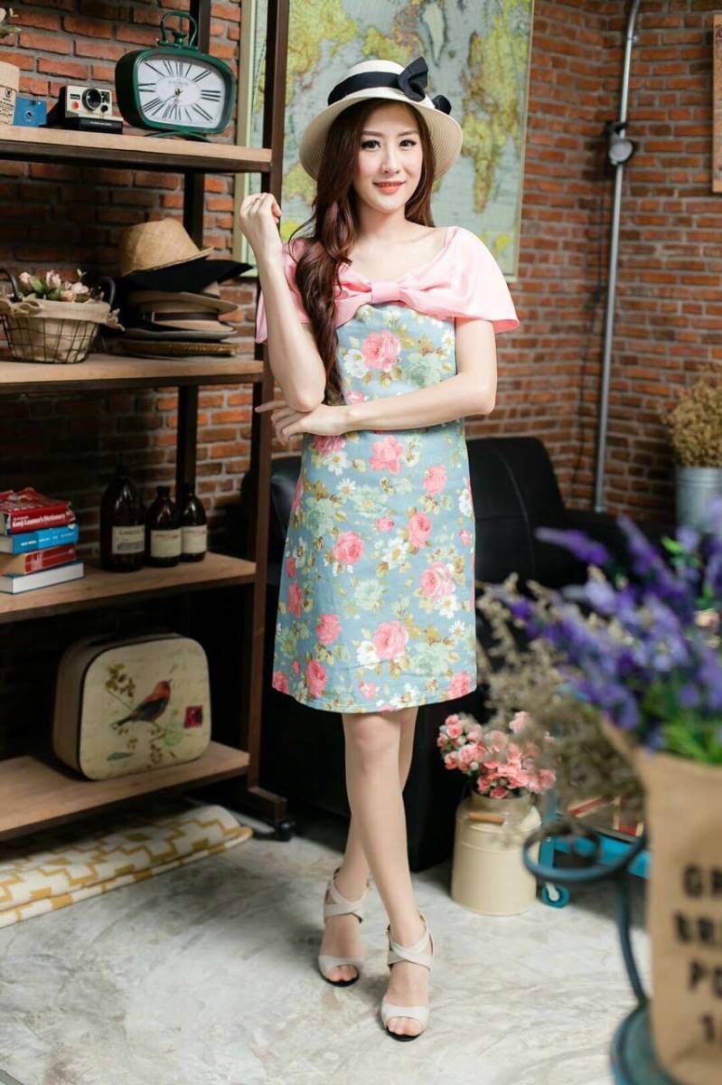 เดรสผ้าแคนวาสญี่ปุ่น