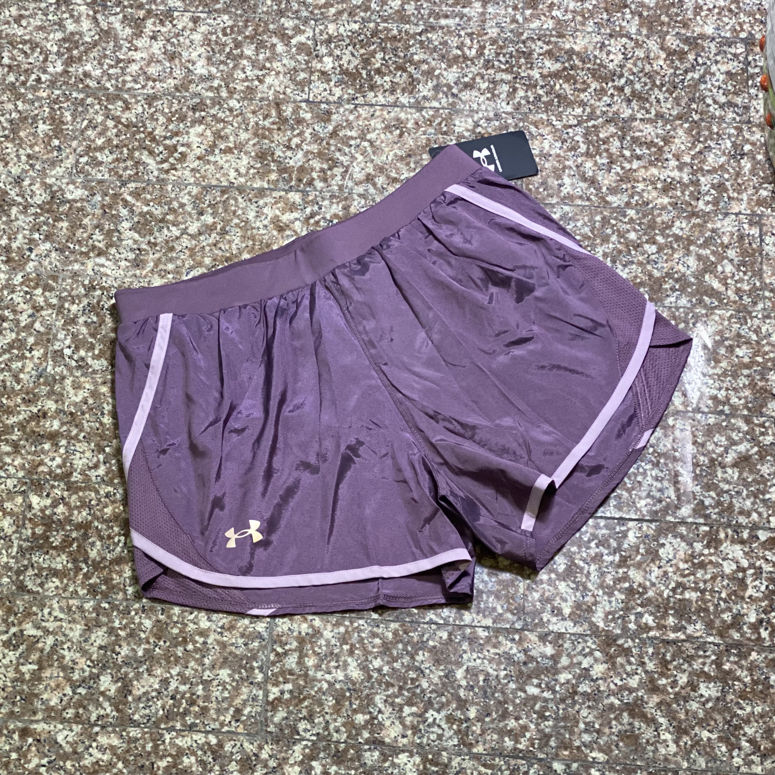 กางเกงวิ่ง Under Armour Fly By 2.0 Dobby Running Shorts Women (XS,SM)