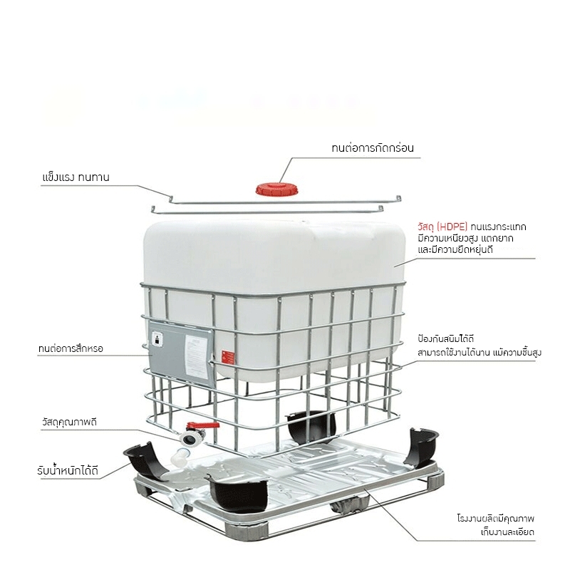 19951 🔵⚪️ IBC พลาสติกตันถัง คุณภาพสูง พร้อมใช้งาน!