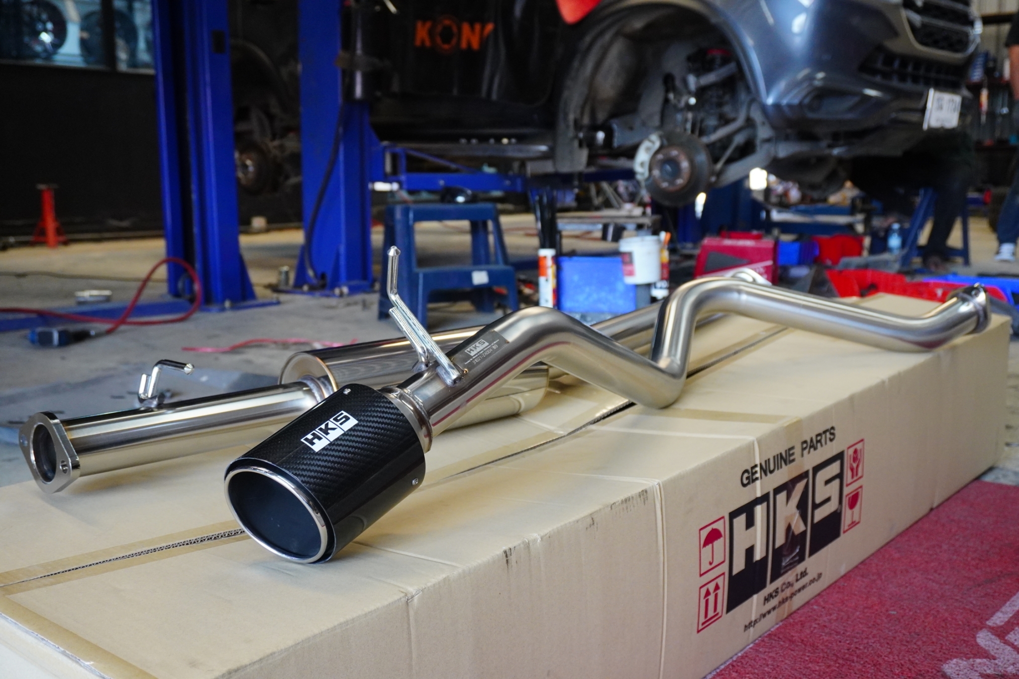 ติดตั้งเรียบร้อย ท่อ HKS จากญี่ปุ่น Carbon TAIL (Single) 𝙃𝙆𝙎 𝙇𝙀𝙂𝘼𝙈𝘼𝙓 𝙁𝙊𝙍𝘿 𝙀𝙑𝙀𝙍𝙀𝙎𝙏 ท่อเด