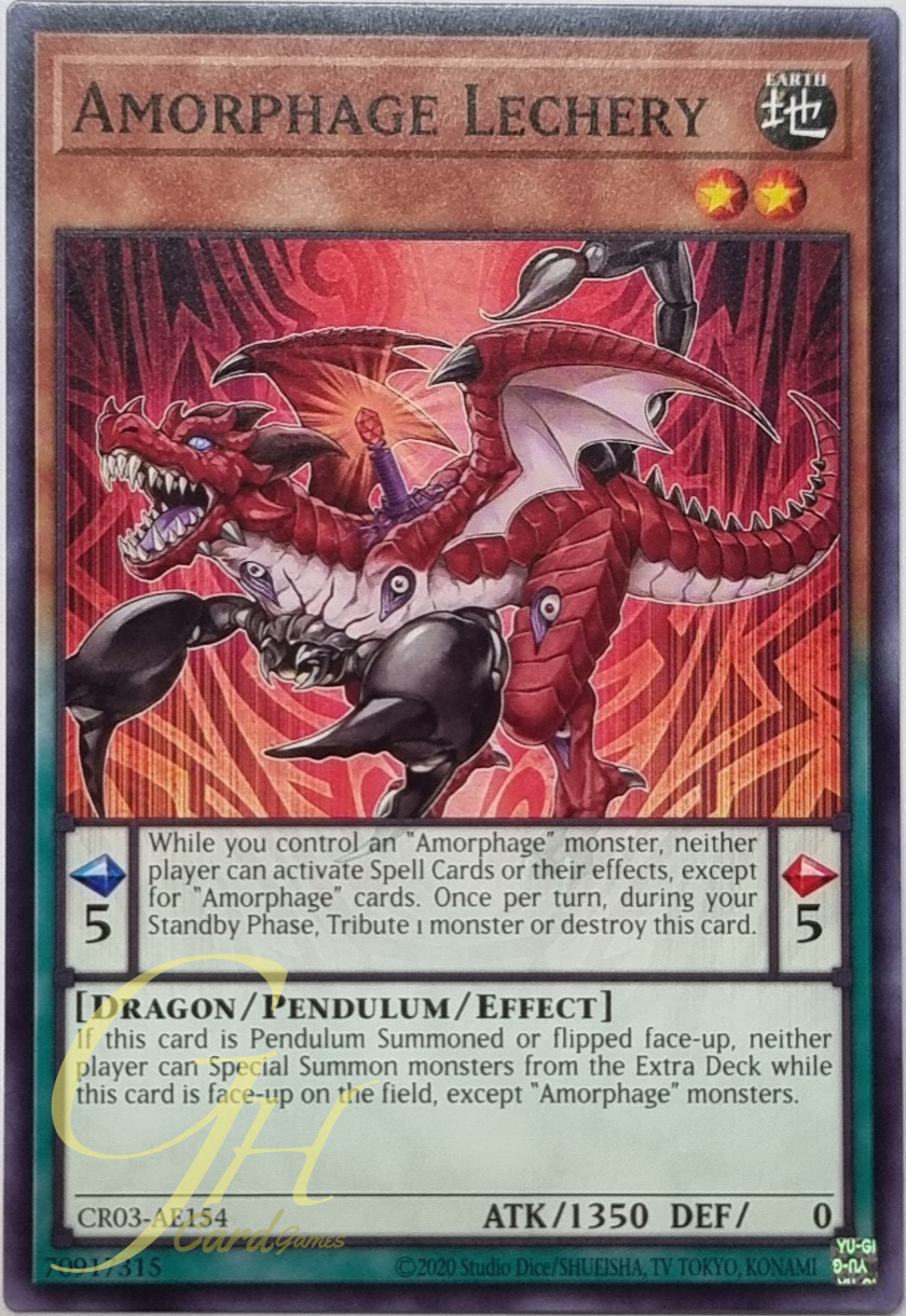 Yugioh [CR03-AE154] Amorphage Lechery (Common)