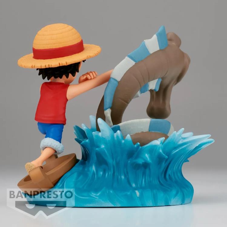 ONE PIECE WORLD COLLECTABLE FIGURE LOG STORIES-MONKEY.D.LUFFY VS LOCAL SEA MONSTER-