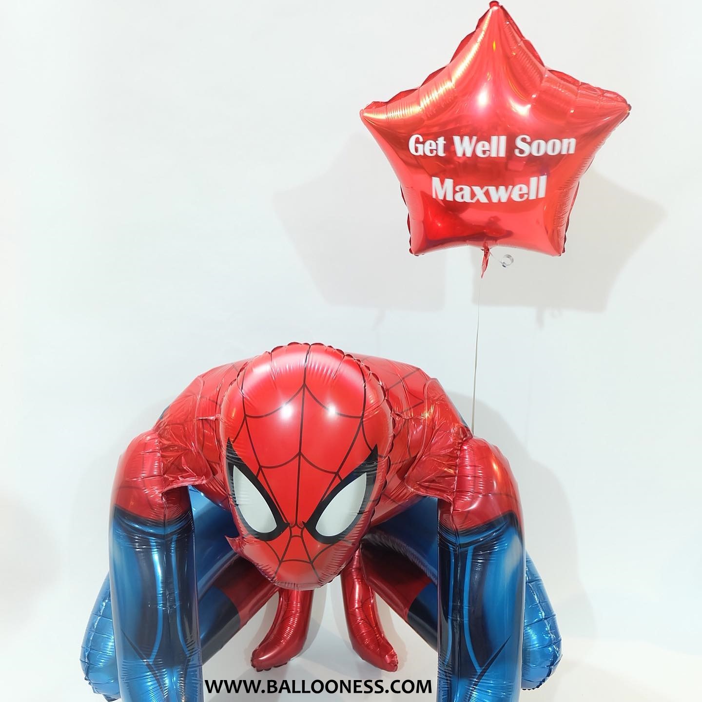สไปเดอร์แมนตัวใหญ่+ดาวขนาด 18 นิ้ว / Airwalker Balloon Spiderman + star 18 inch