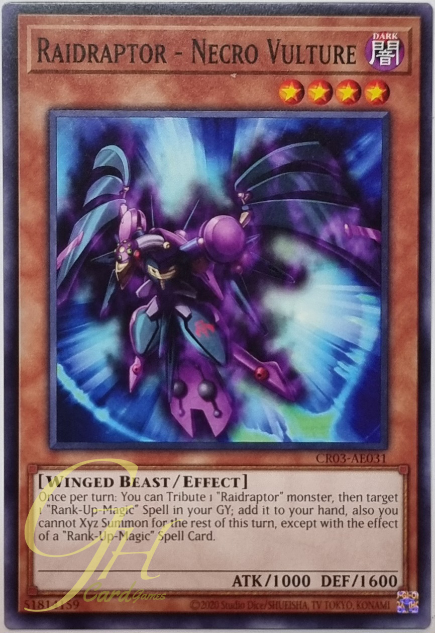 Yugioh [CR03-AE031] Raidraptor - Necro Vulture (Common)