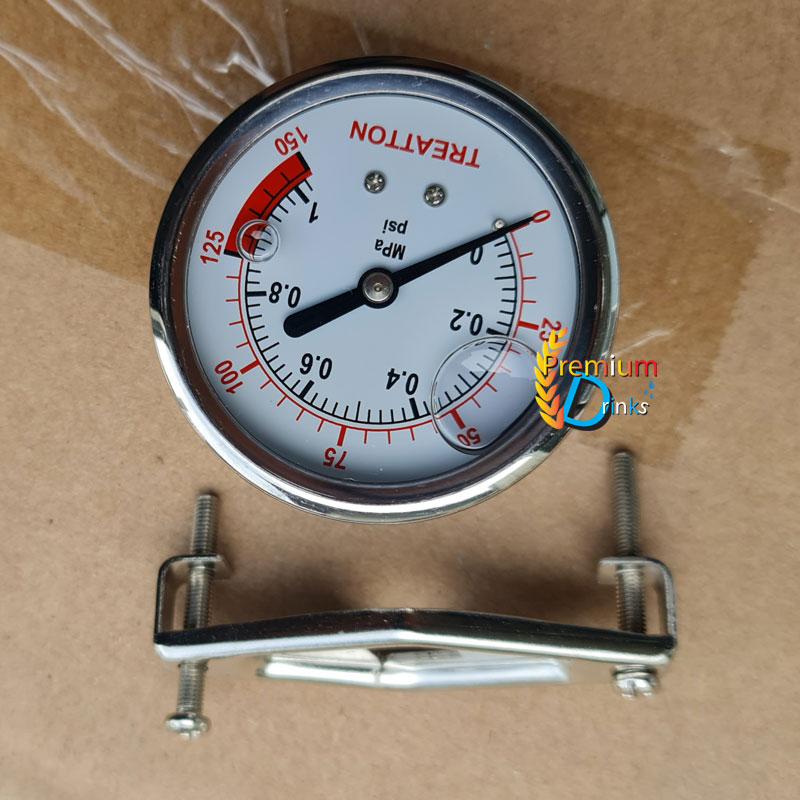 เกจวัดแรงดัน(Pressure Gauge) แบบยึดด้านหลัง 150PSI ยี่ห้อ Teratton