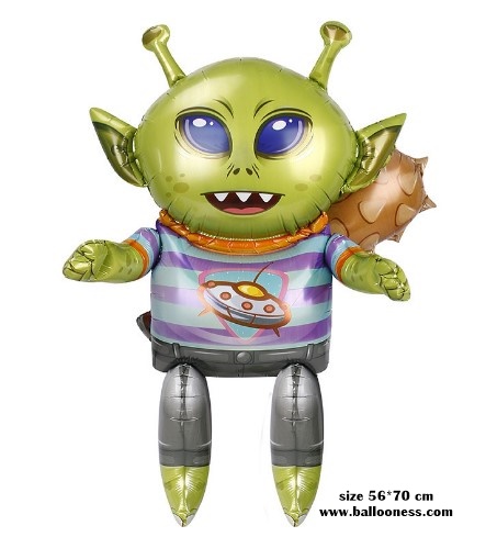 ลูกโป่งเอเลี่ยน ลูกโป่งมนุษย์ต่างดาว / 4D UFO Foil Balloon