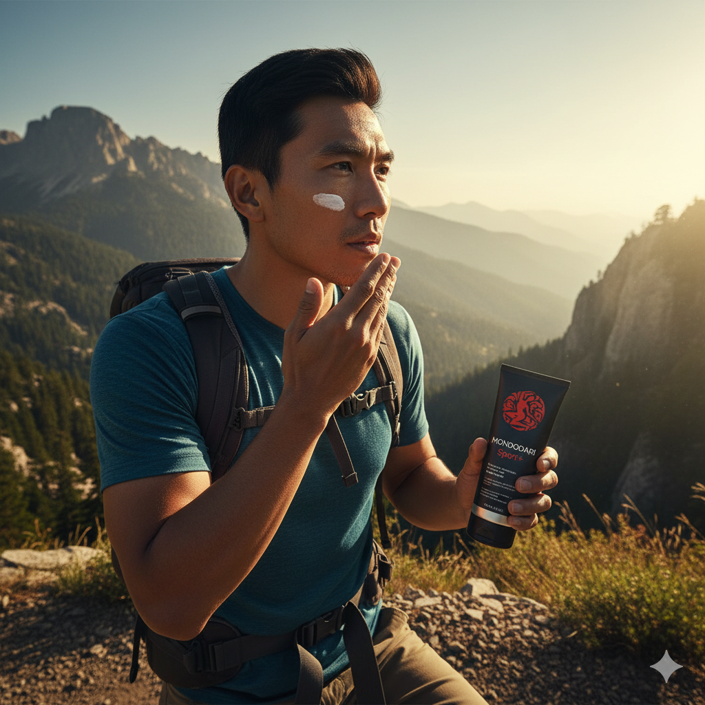 สูตรพรีเมียม: ครีมกันแดดสำหรับผู้ชาย Sport+ Face Defense SPF50+ PA++++ Premium Formula: Sport+ Men’s Facial Sunscreen SPF50+ PA++++