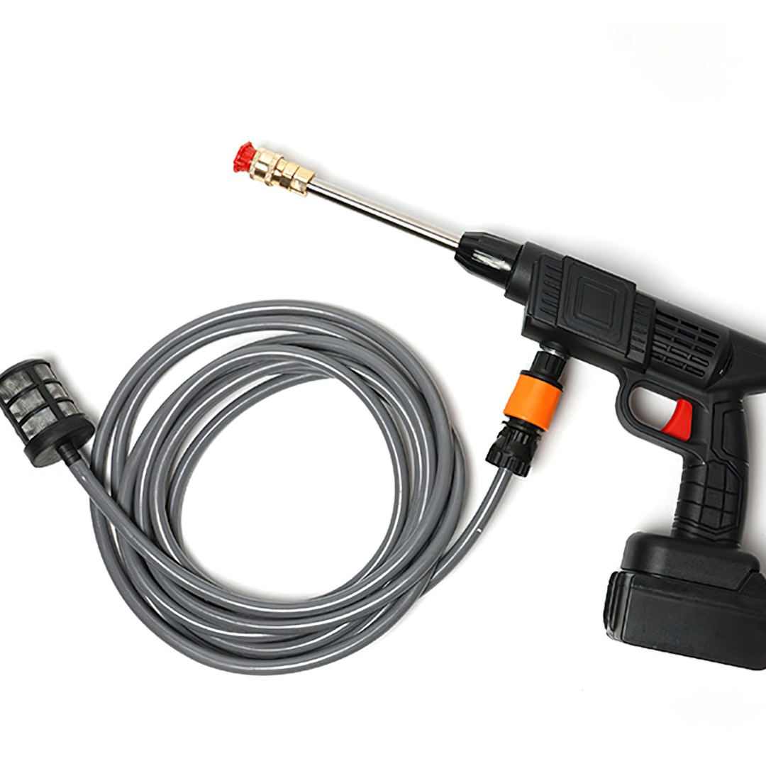 🌈13156 ปืนฉีดน้ำแรงดันสูงไร้สาย ใช้งานง่าย ประสิทธิภาพสูง กำลัง 300w 48v 10000mAH ใช้ได้นาน 60 นาที เหมาะกับล้างรถ ล้างแอร์ รถน้ำต้นไม้