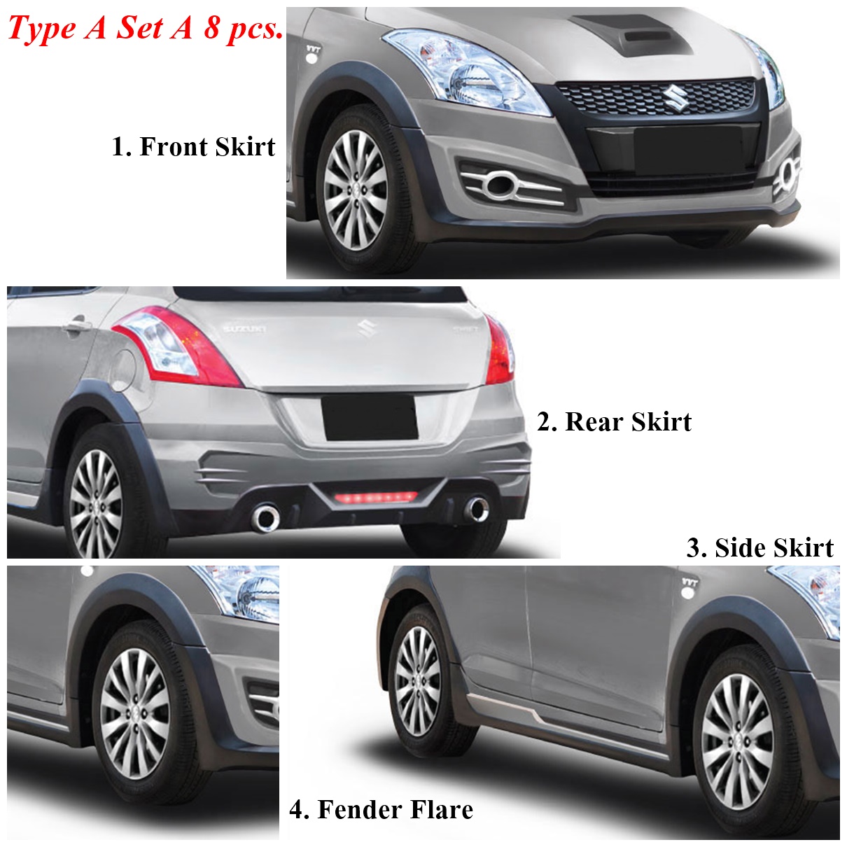 Style F Body Kit Type A for Swift Set A 8 pcs.
