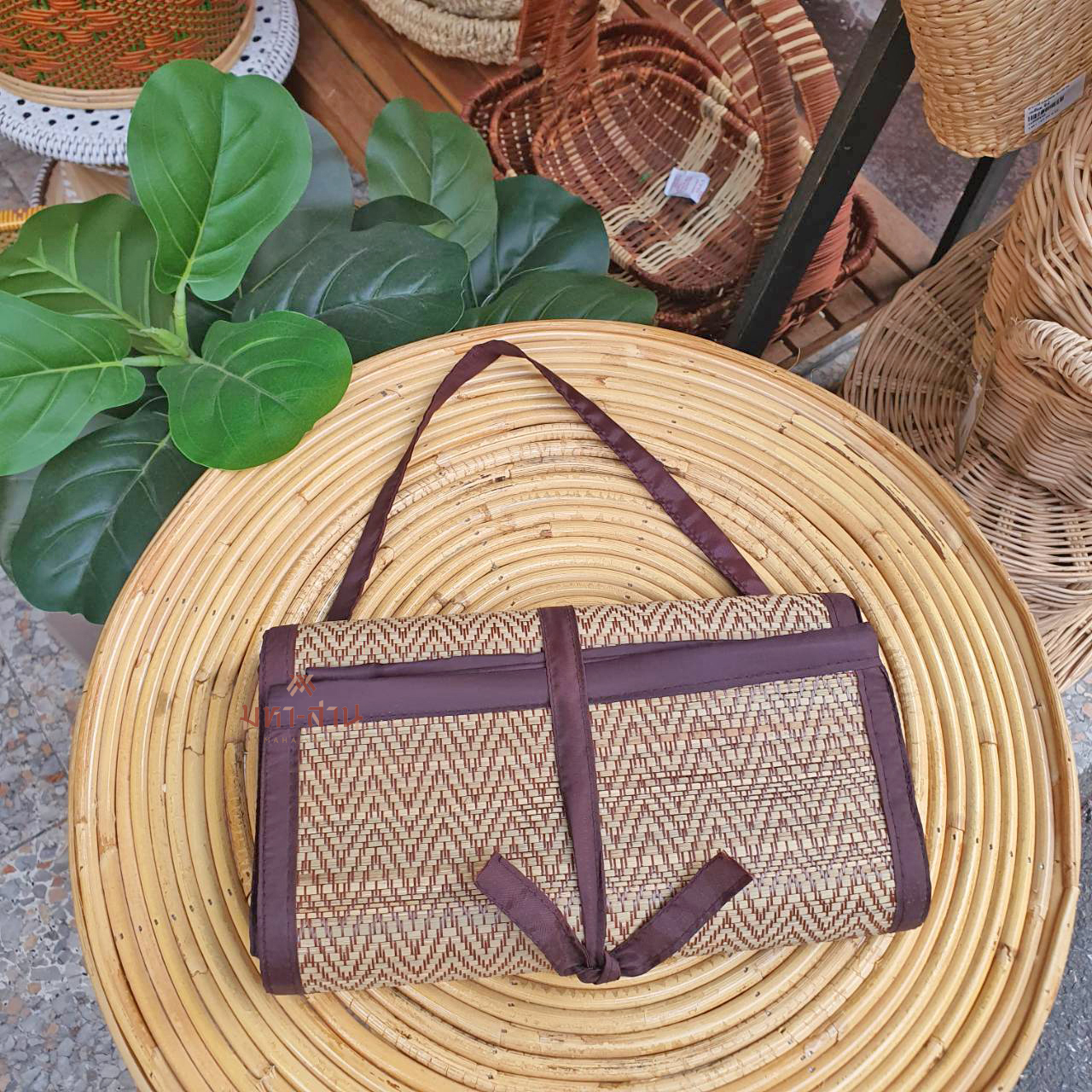 เสื่อกก เสื่อกกนั่งสมาธิ เสื่อโยคะ เสื่อทำบุญ เสื่อพับได้ วิปัสนา เสื่อพกพา