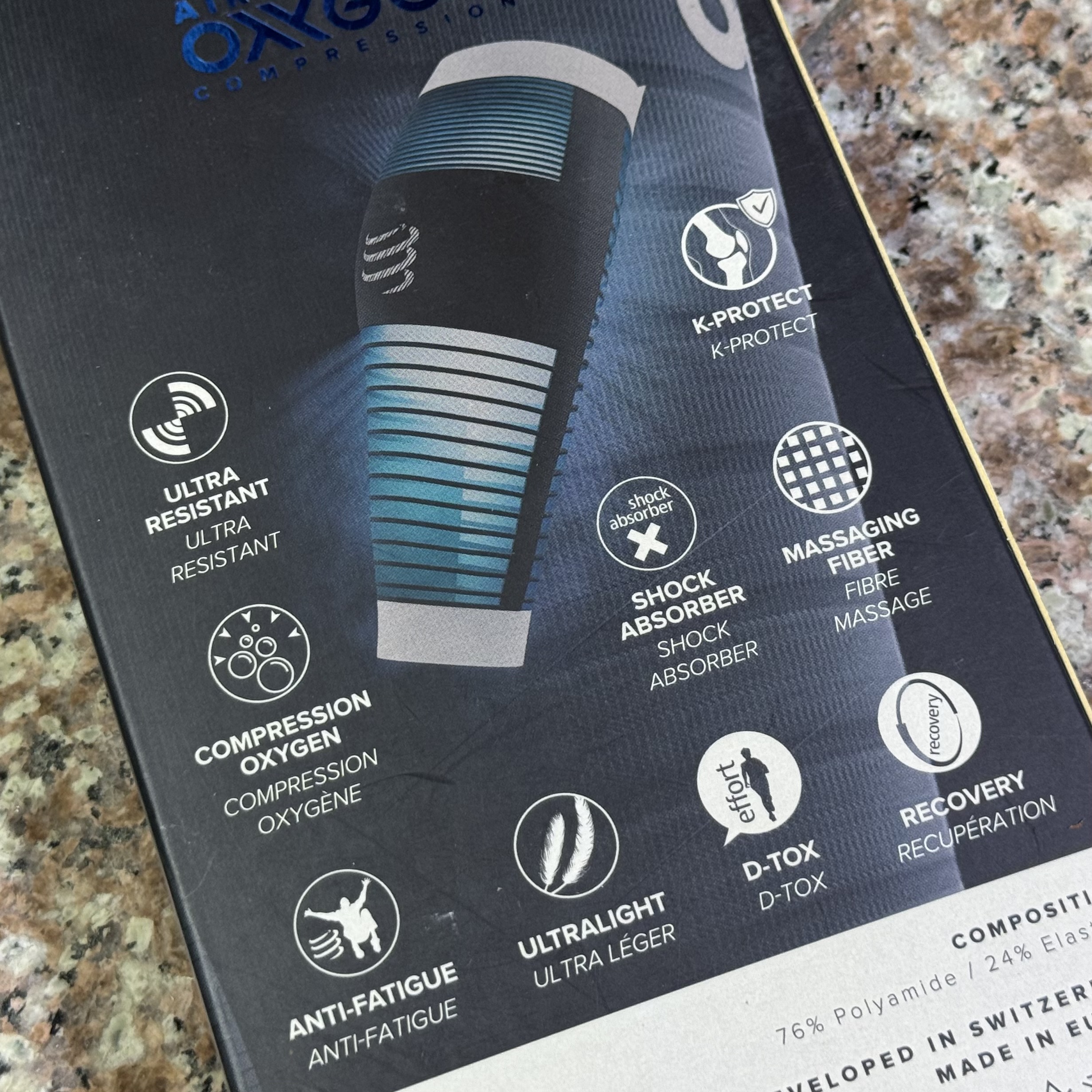 ซัพพอร์ตน่อง Compressport R2 Oxygen Calf Sleeve ‘White’ (T3,T4)