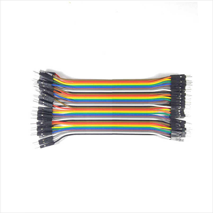 สายไฟต่อวงจรทดลอง IDC 40 เส้น แบบตัวผู้ ทั้ง 2 ด้าน ยาว 4 นิ้ว (Jumper wire)