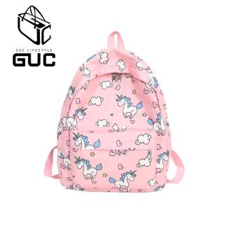 GUCกระเป๋าเป้ยูนิคอนสีพลาสเทลสนใสน่ารักม๊วกๆ(GUC-B446)