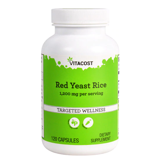 Vitacost Red Yeast Rice -- 1200 mg - 120 Vegetarian Capsules