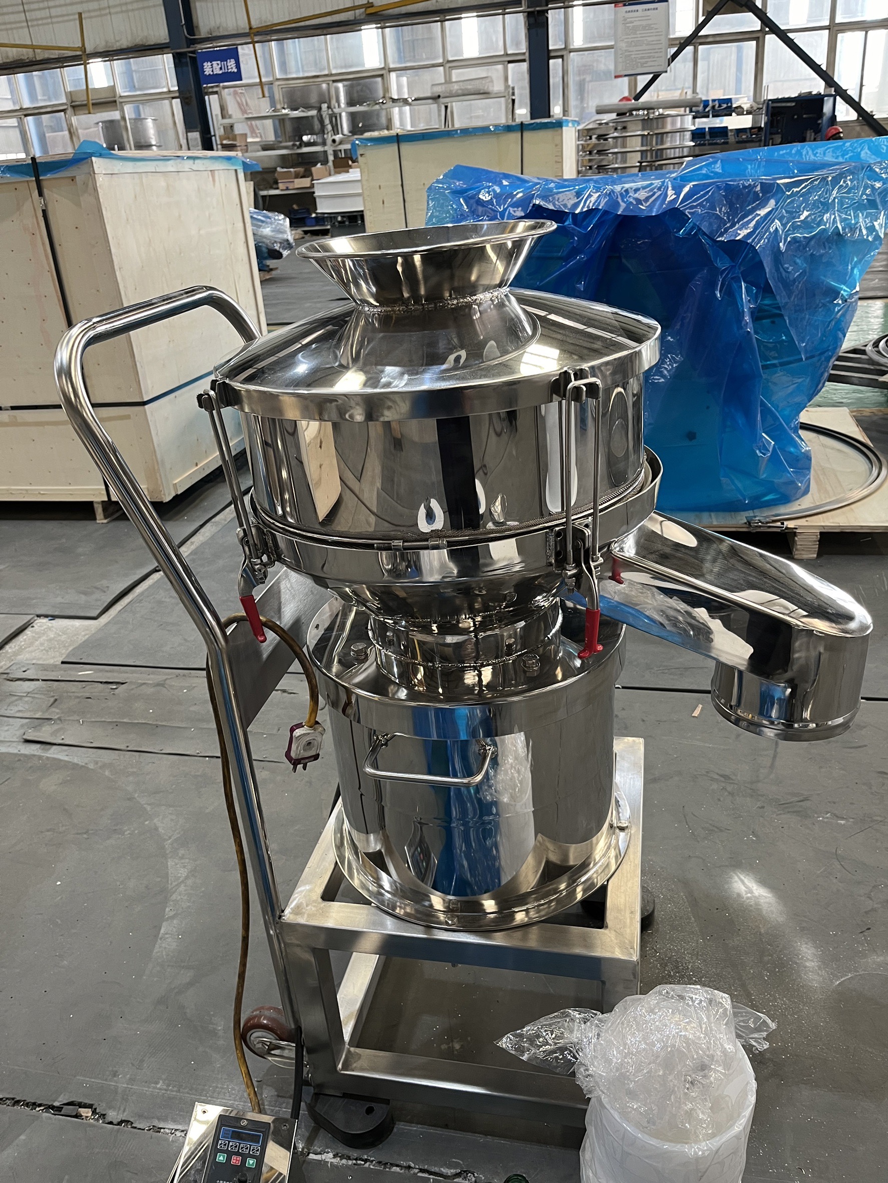 🌈15808 เครื่องร่อนผงยา เครื่องสั่นแยกขนาด เขย่าแยกสาร xxsd รุ่น 450