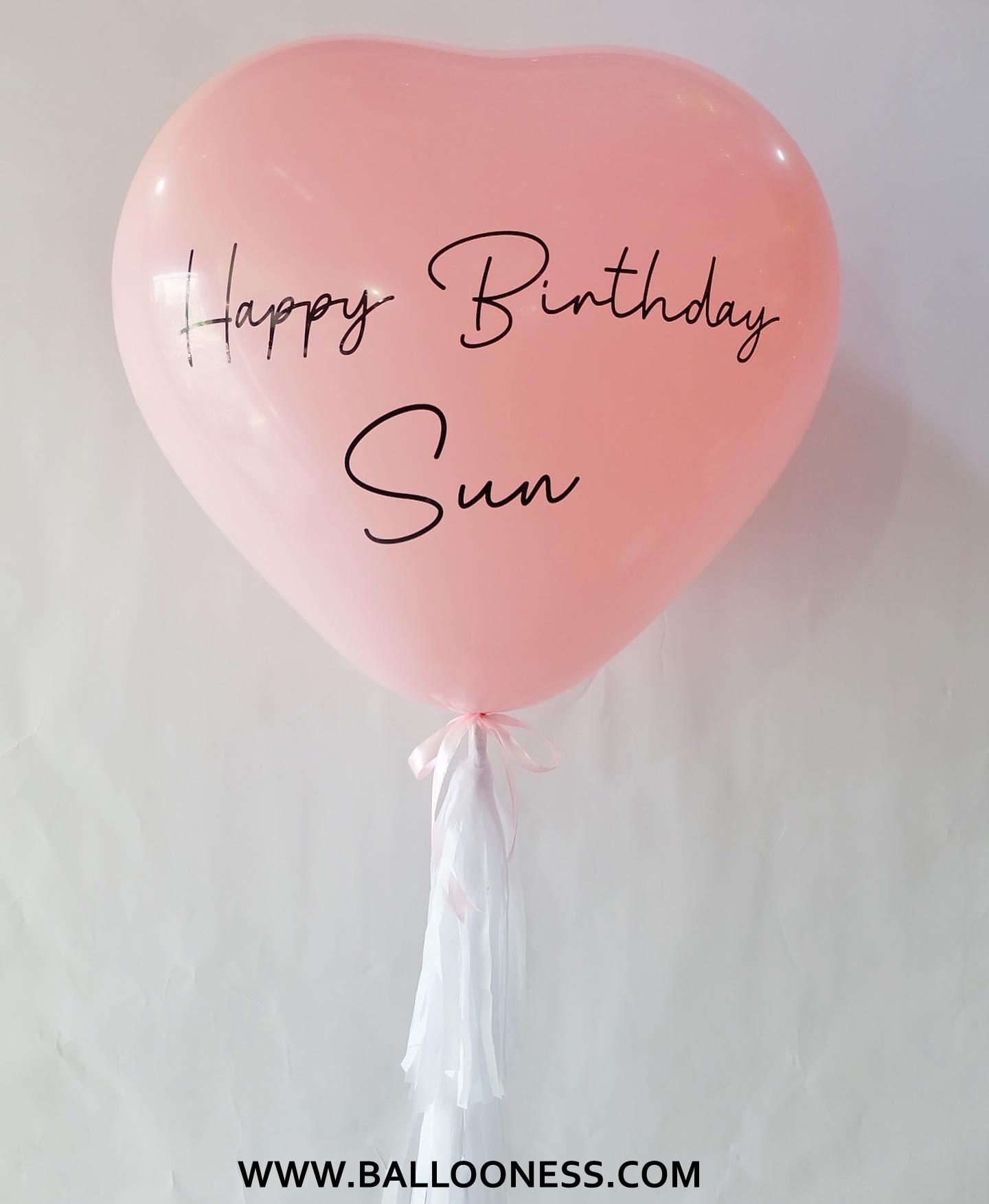 ลูกโป่งลูกใหญ่หัวใจชมพู ขนาด 36 นิ้วสีชมพู / Big balloon Pink 36-inch