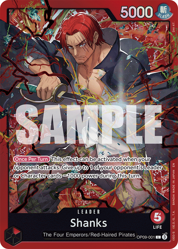 One Piece Card Game [OP09-001] Shanks (Leader SPA)