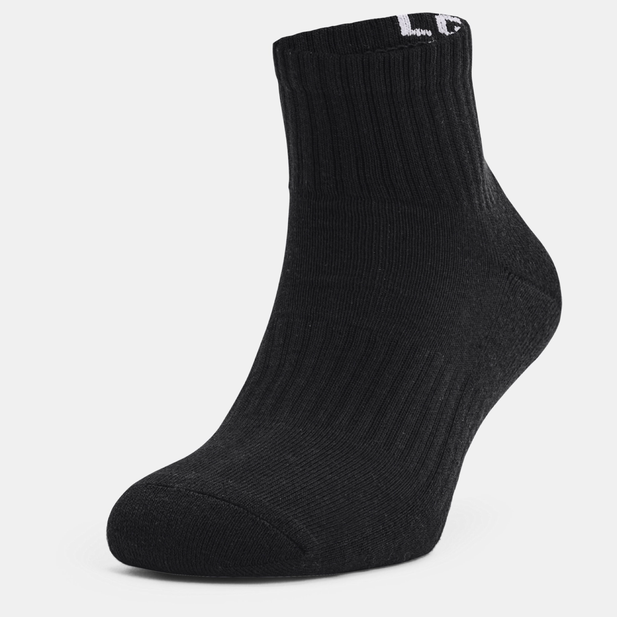ถุงเท้า Under Armour Core Quarter Socks ‘BLACK’ (MD)