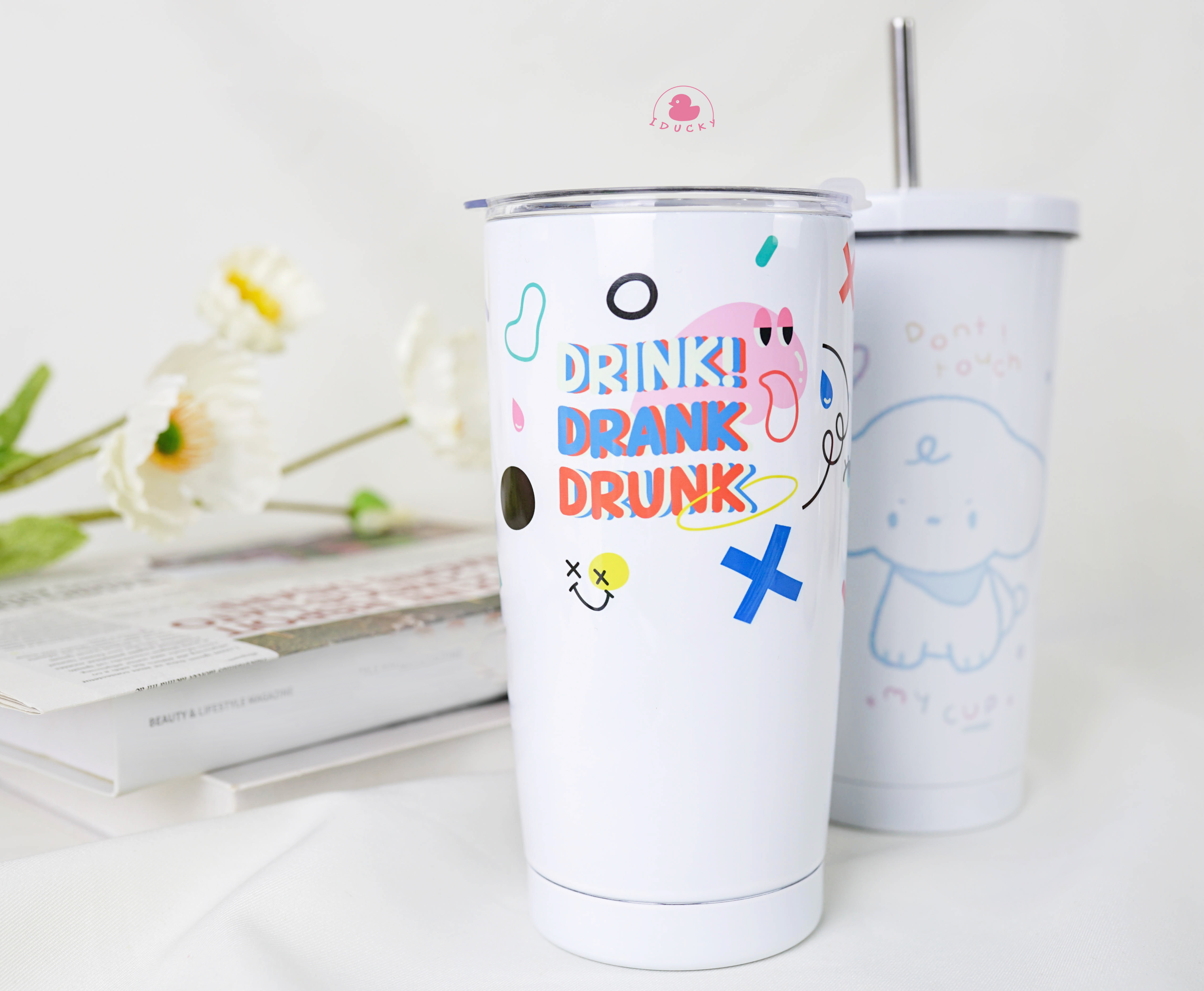 รับสกรีนแก้วสแตนเลส