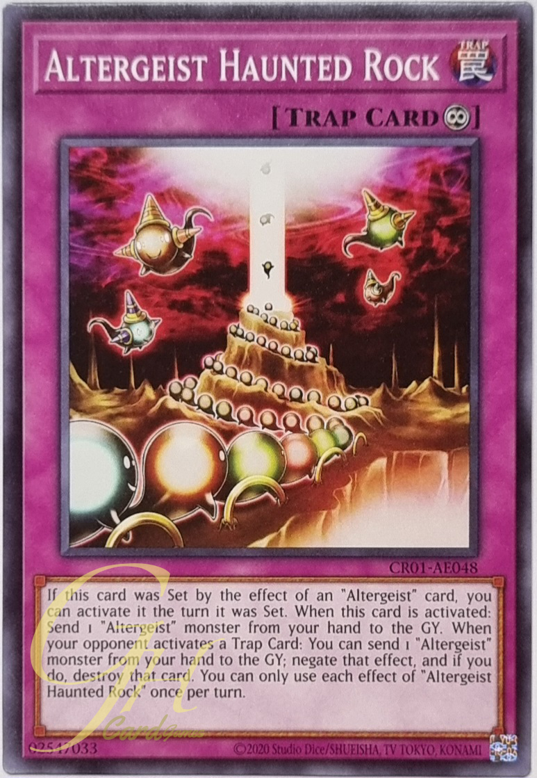 Yugioh [CR01-AE048] Altergeist Haunted Rock (Common)