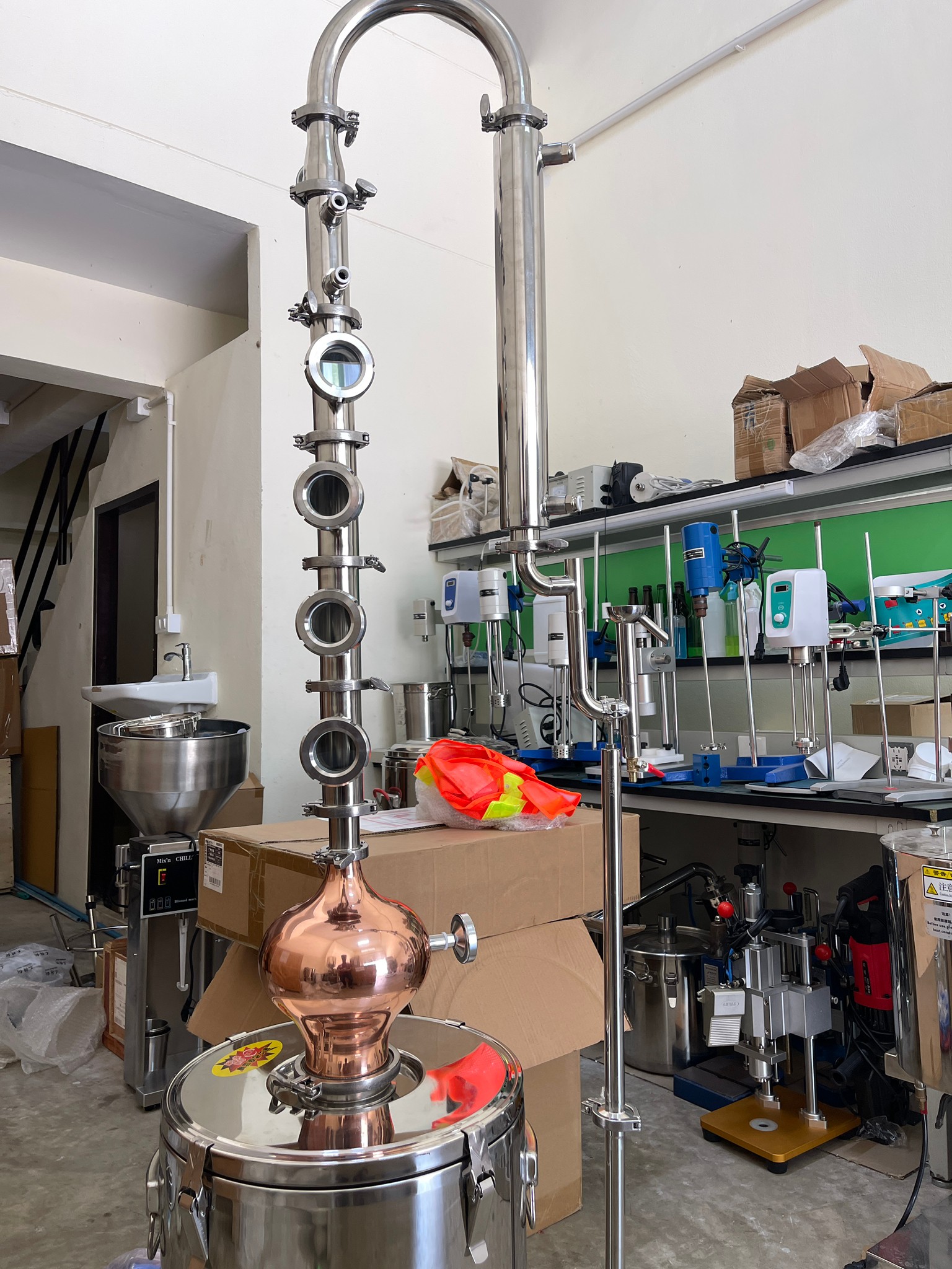 Yantai-01 PRO 60L หม้อกลั่นไฟฟ้า กลั่นเหล้า ไวน์ น้ำมันหอมระเหย