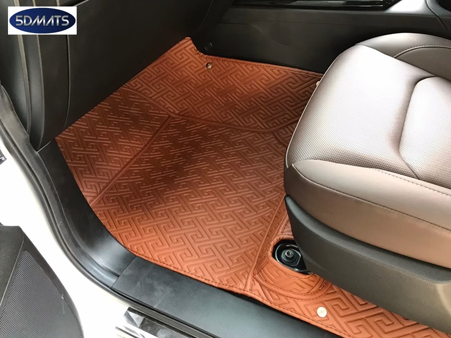 พรมปูพื้นรถยนต์5D ISUZU NEW D-MAX 4ประตู 2020 พรม5D 13มิล ลายFERMES 3ชิ้น