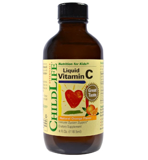 ChildLife, Essentials, Liquid Vitamin C, Natural Orange Flavor, 4 fl oz (118.5 mL)