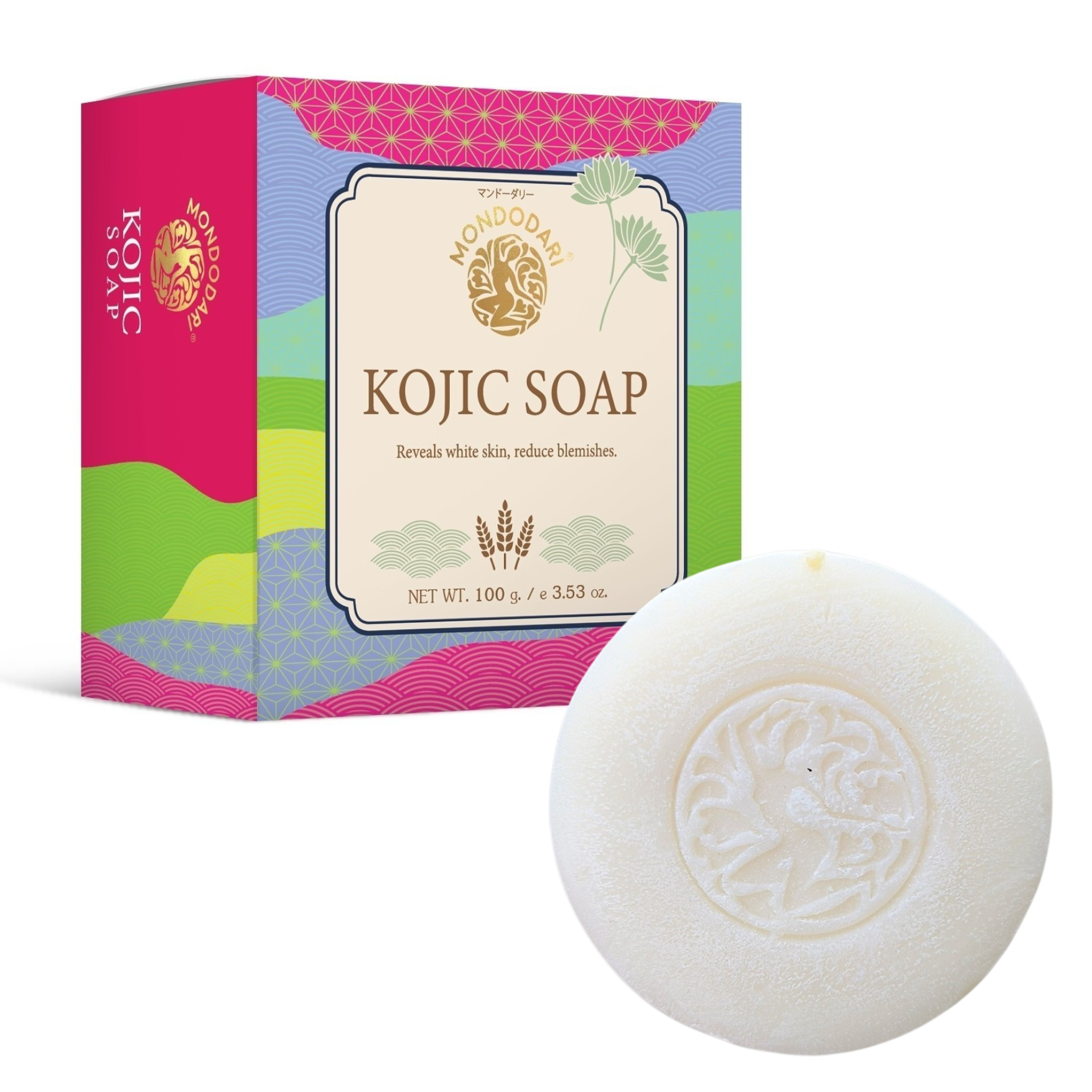 MONDODARI Kojic Soap – สบู่โคจิกเพื่อผิวขาวกระจ่างใส 100 กรัม