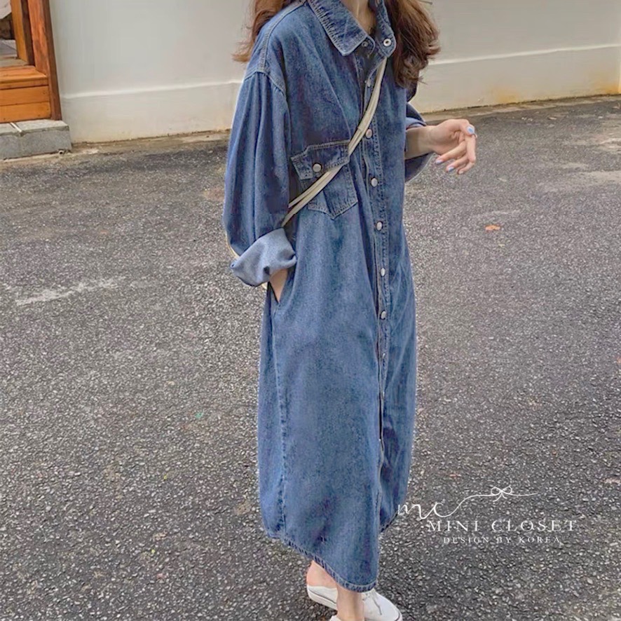 เดรสเชิ้ตยีนส์