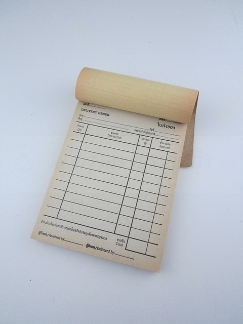 บิลส่งของ บิลเงินสด ใบวางบิล มีจำหน่ายทุกขนาด