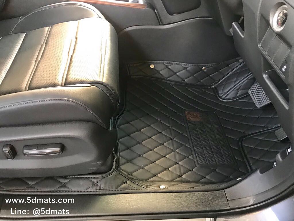 พรมปูพื้นรถยนต์6D NEW CR-V G5 SUV5ที่นั่ง รุ่นVIP แบบหนา 13 มิล สีดำ เต็มคัน