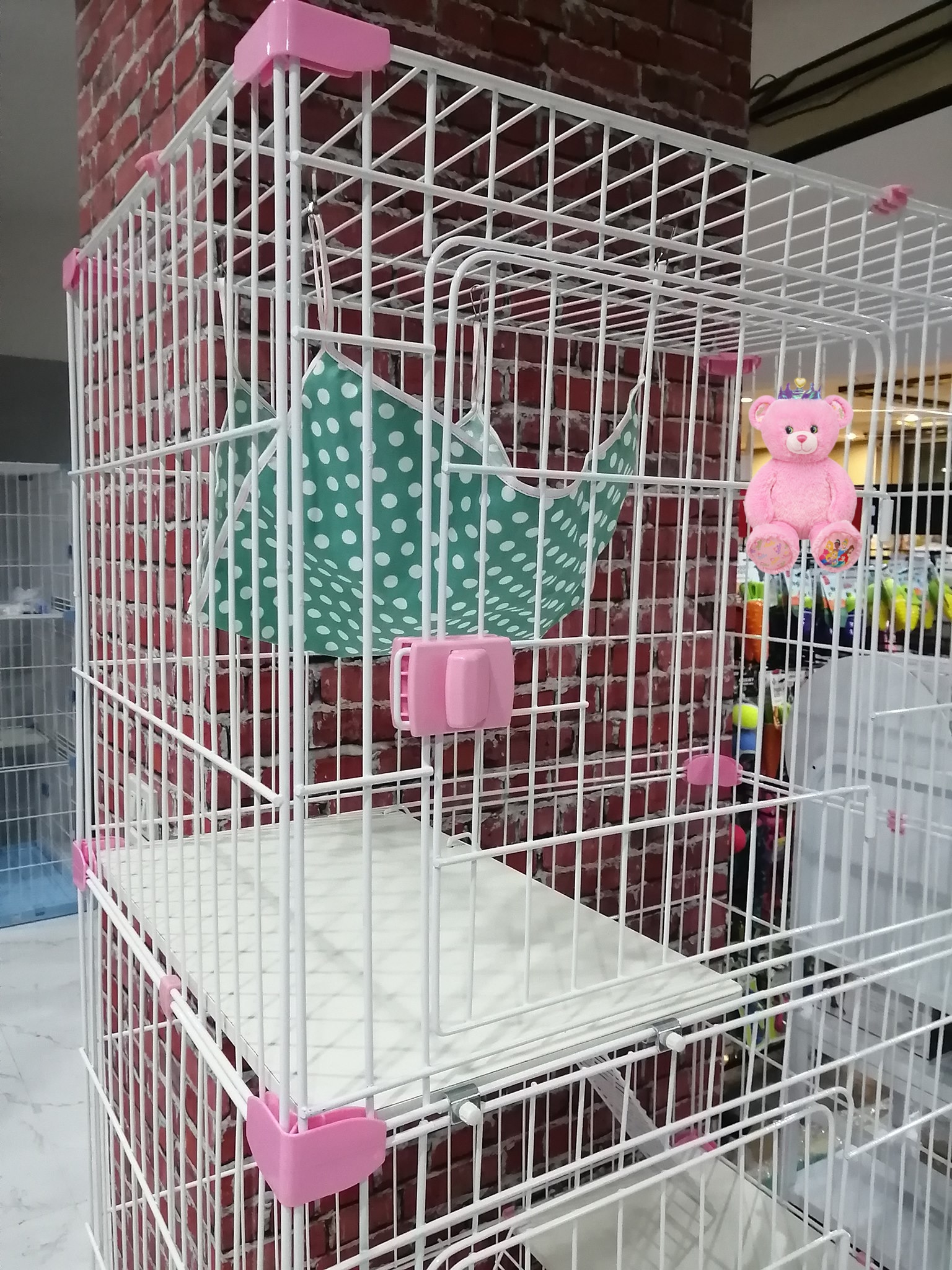 กรงแมว 3 ชั้น มีล้อ