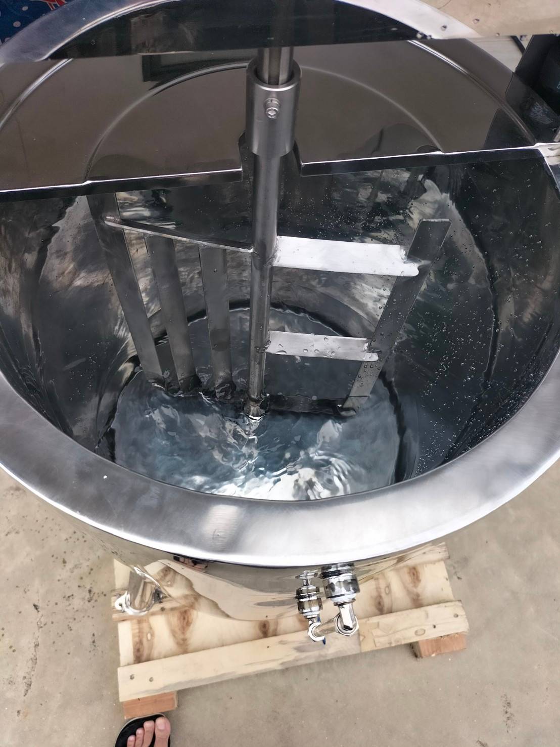 16794 หม้อต้มหม้อกวน 2ชั้น ทำความร้อนได้สูงสุด 100 องศา 50L รุ่น pro OTXY-01