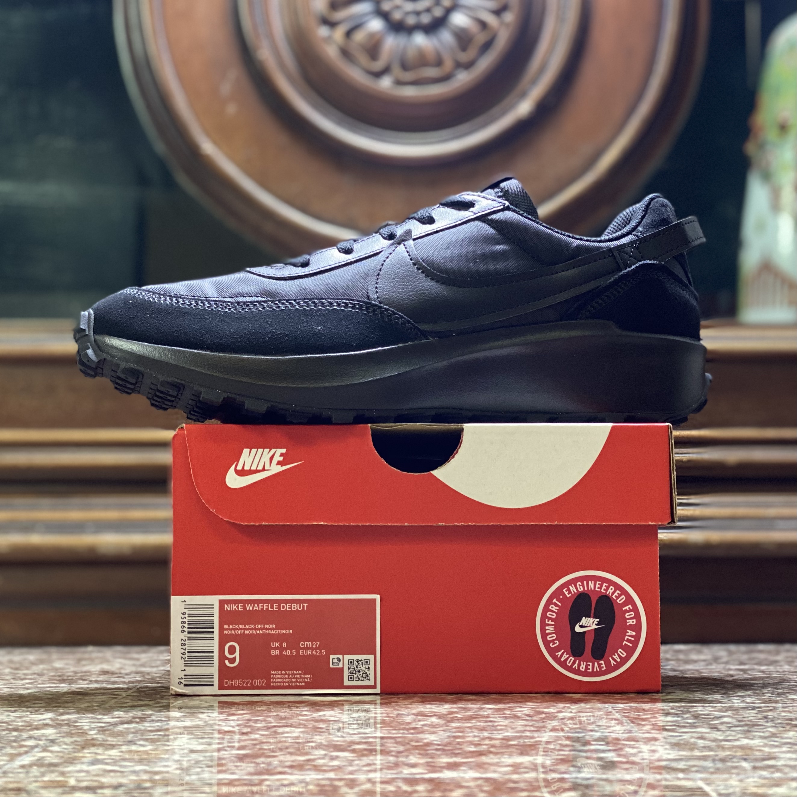รองเท้า Nike Waffle Debut ‘TripleBlack’ (M8/9.5/10US)