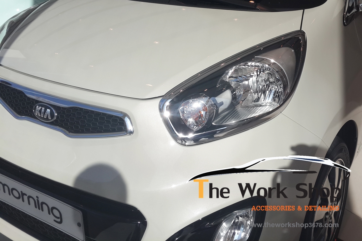 Head Lamp Garnish / Chrome Head Lamp Cover for Picanta ( โครเมี่ยมแต่งไฟคู่หน้า )