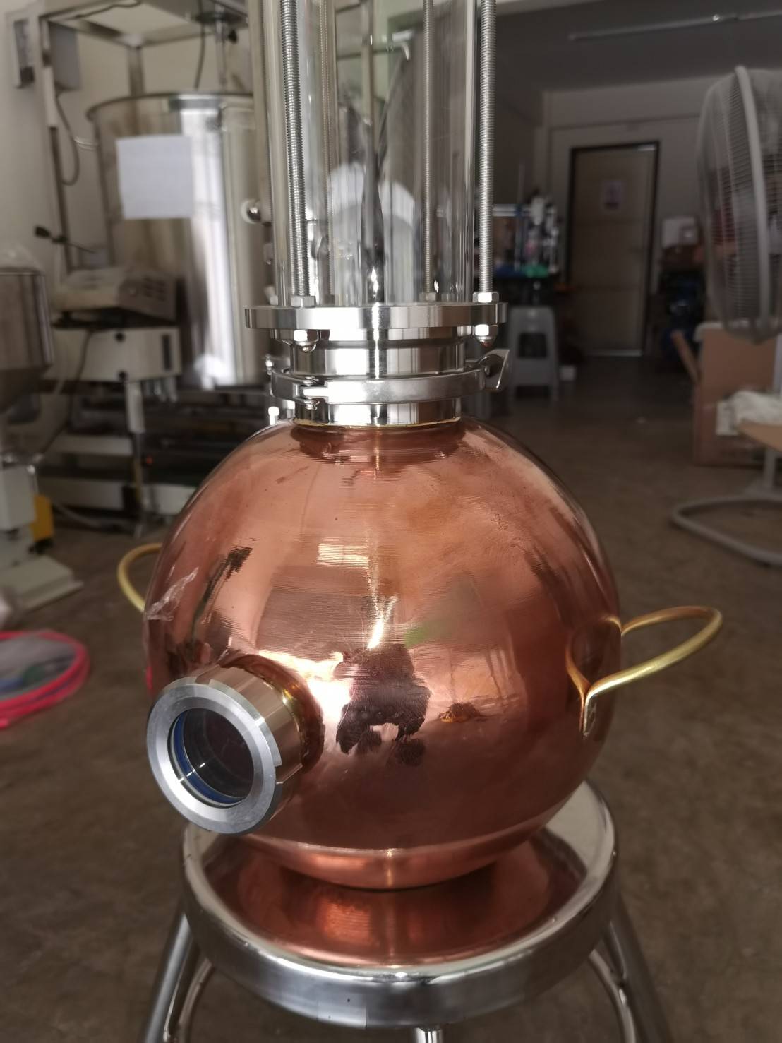 หม้อกลั่นทองแดง ทรงน้ำเต้า ขนาด 15 L