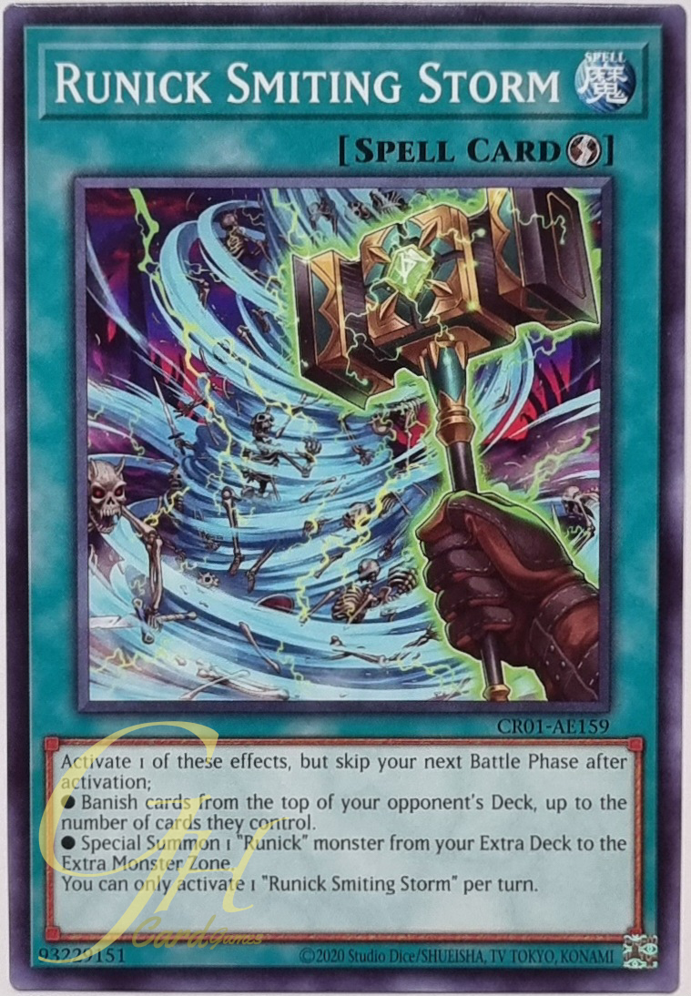 Yugioh [CR01-AE159] Runick Smiting Storm (Common)