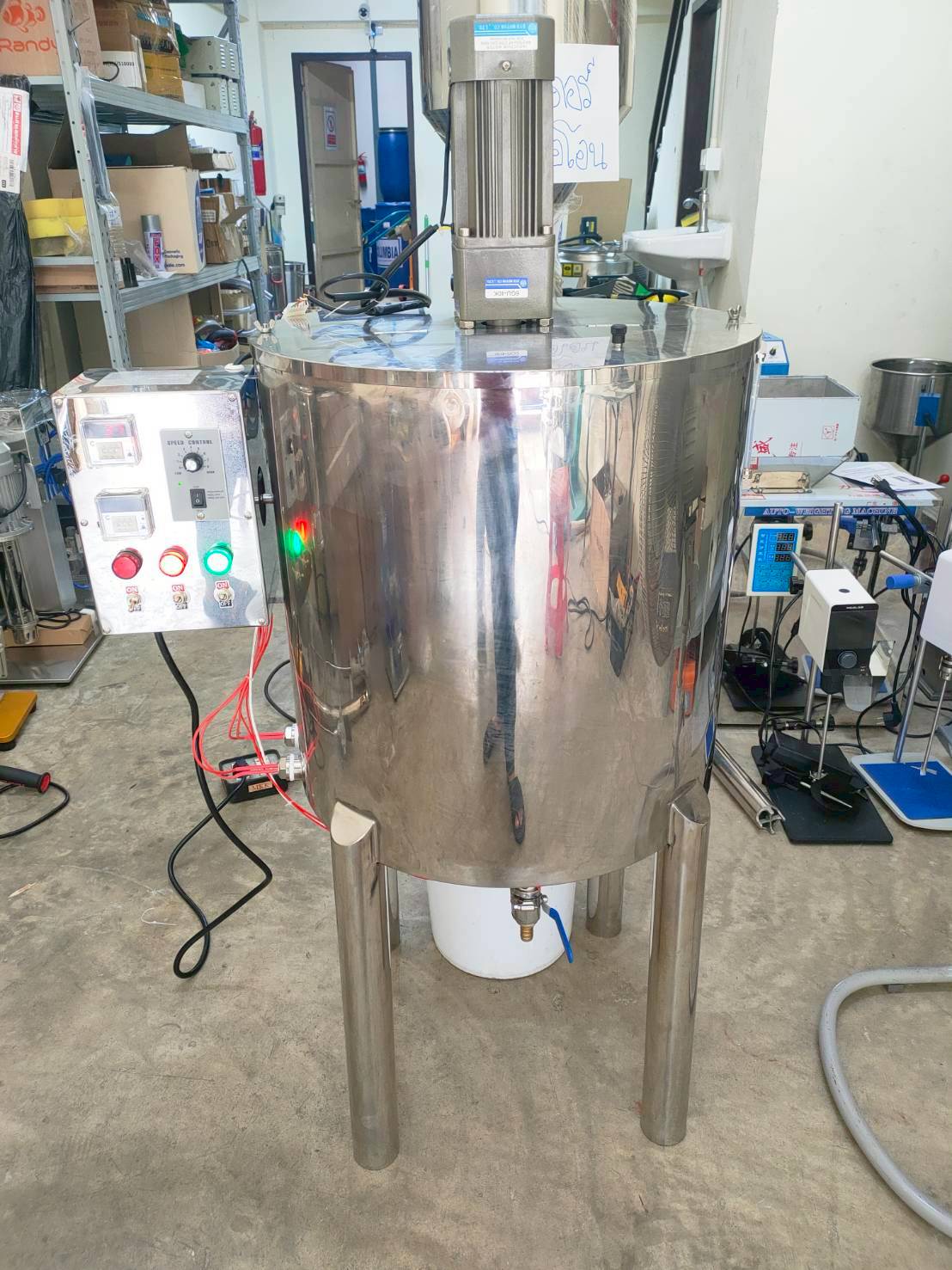 ➡️เครื่องกวนครีม ถังกวนครีมควบคุมอุณหภูมิได้ ถังสแตนเลส หม้อตุ๋นไฟฟ้า หม้อต้ม