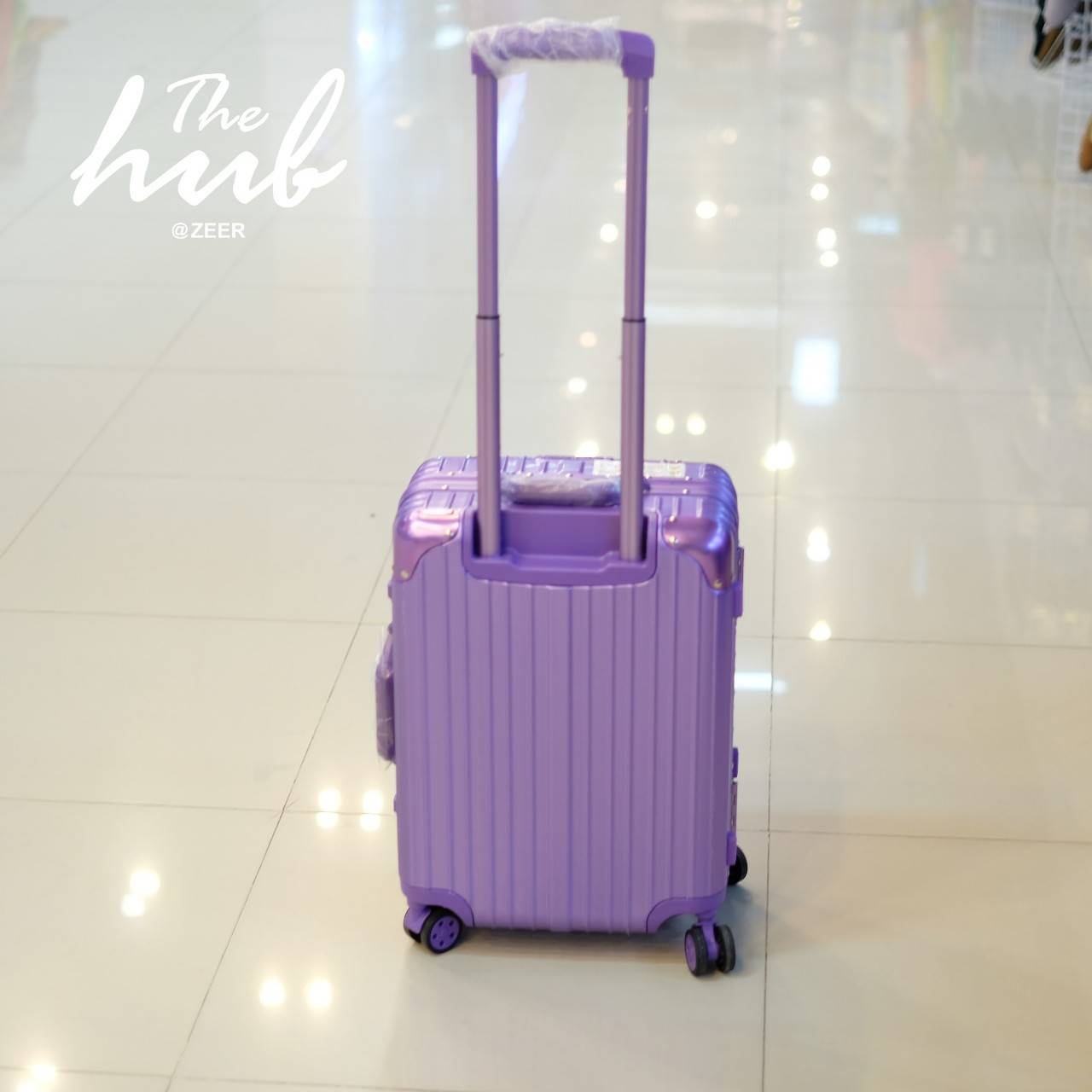 กระเป๋าเดินทาง สี purple gold