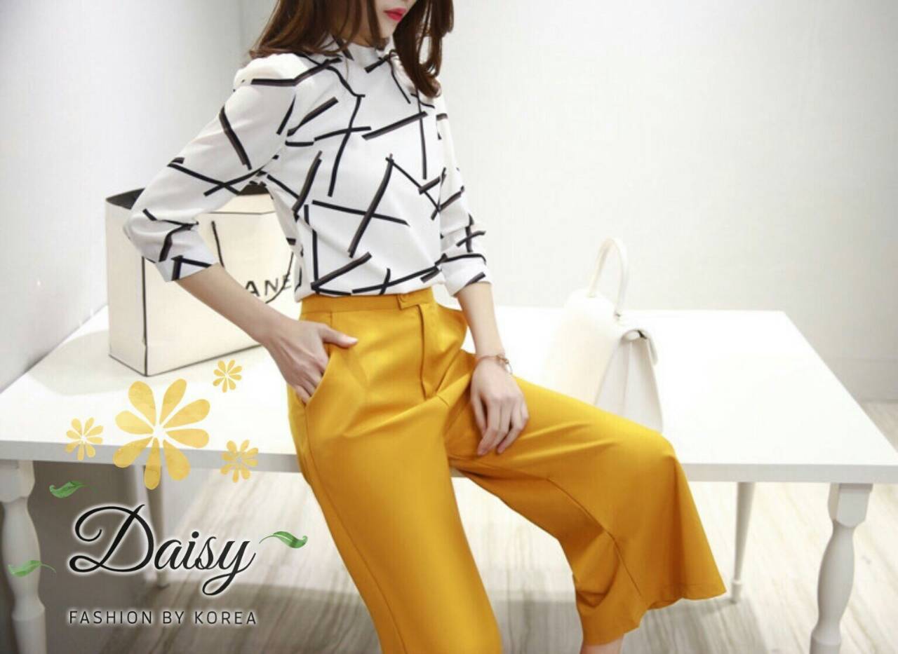 ชุดเซทเสื้อ+กางเกงกระโปรง